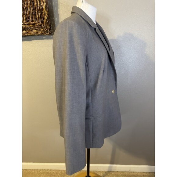 Calvin Klein Suit Jacket Blazer 16 Gray 2 Button Classic Stretch NEW - Picture 7 of 15